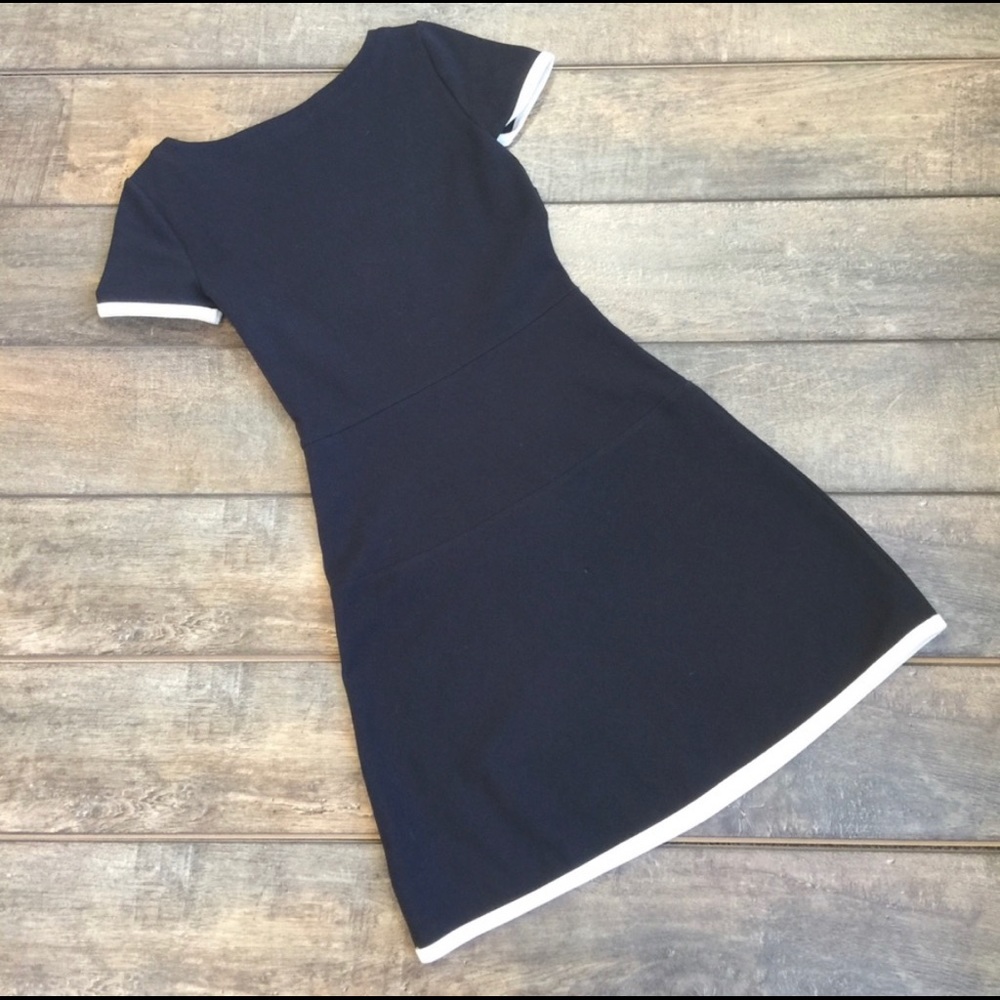 Jcrew navy with white trim dress size 00